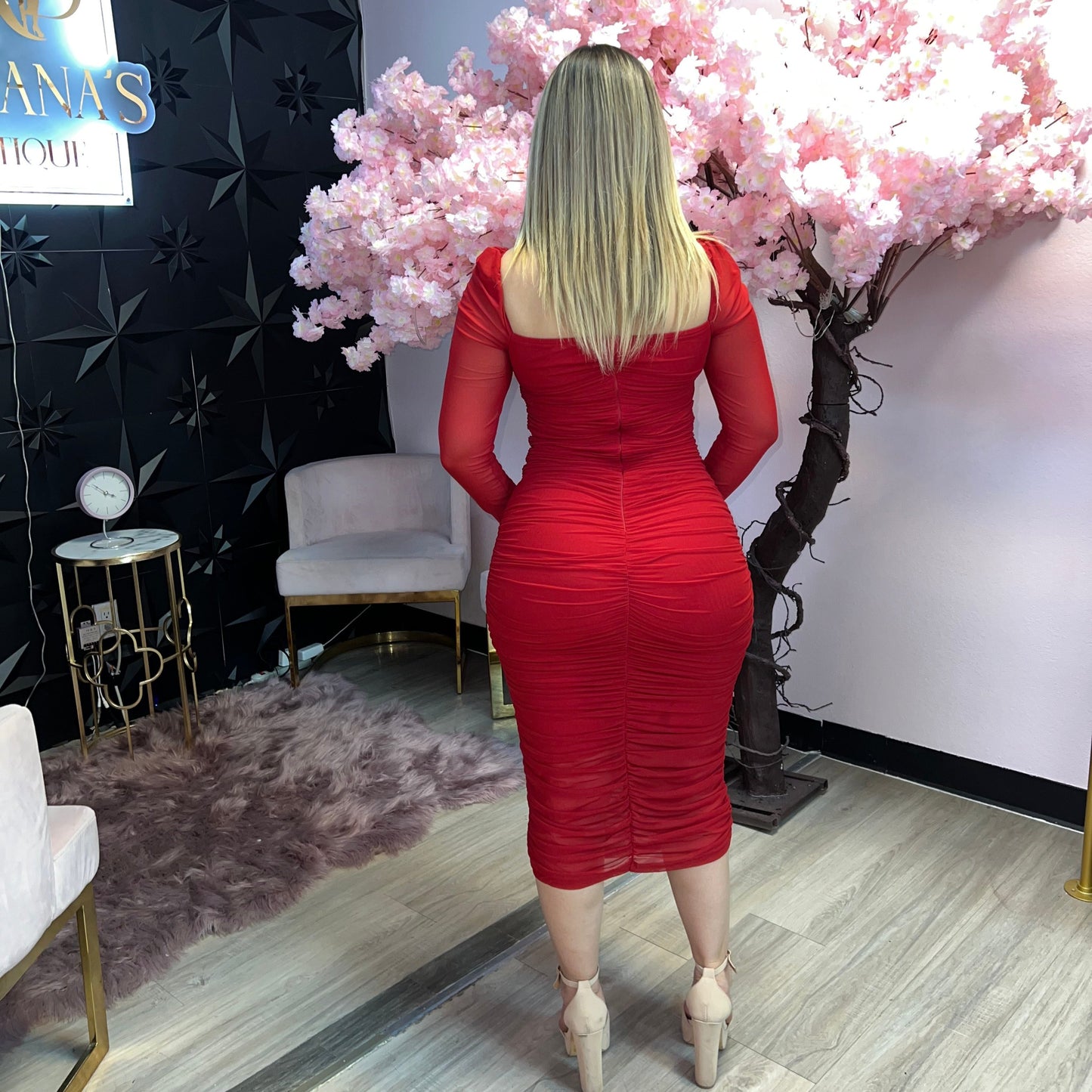 Bonita Flower Midi Dress