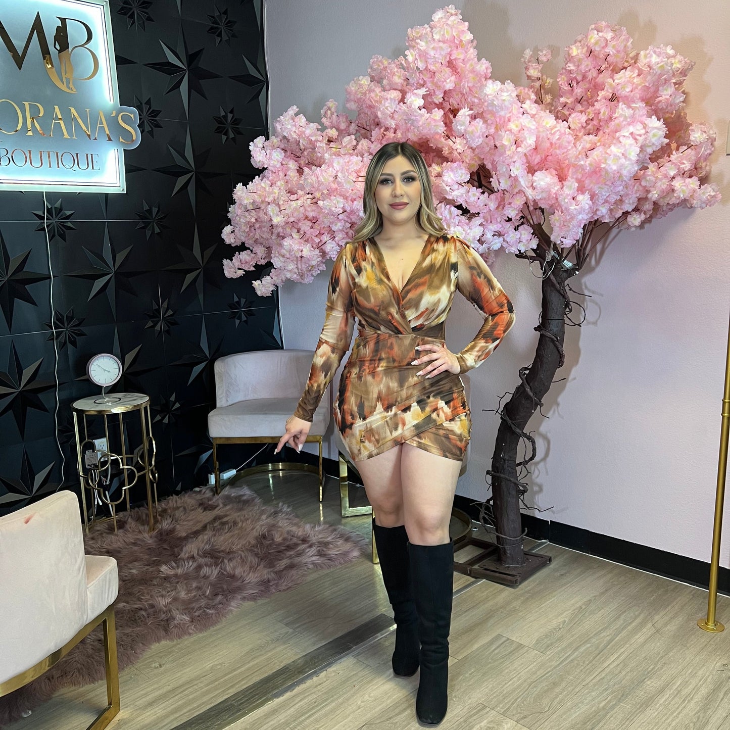 Lily Mesh Mini Dress