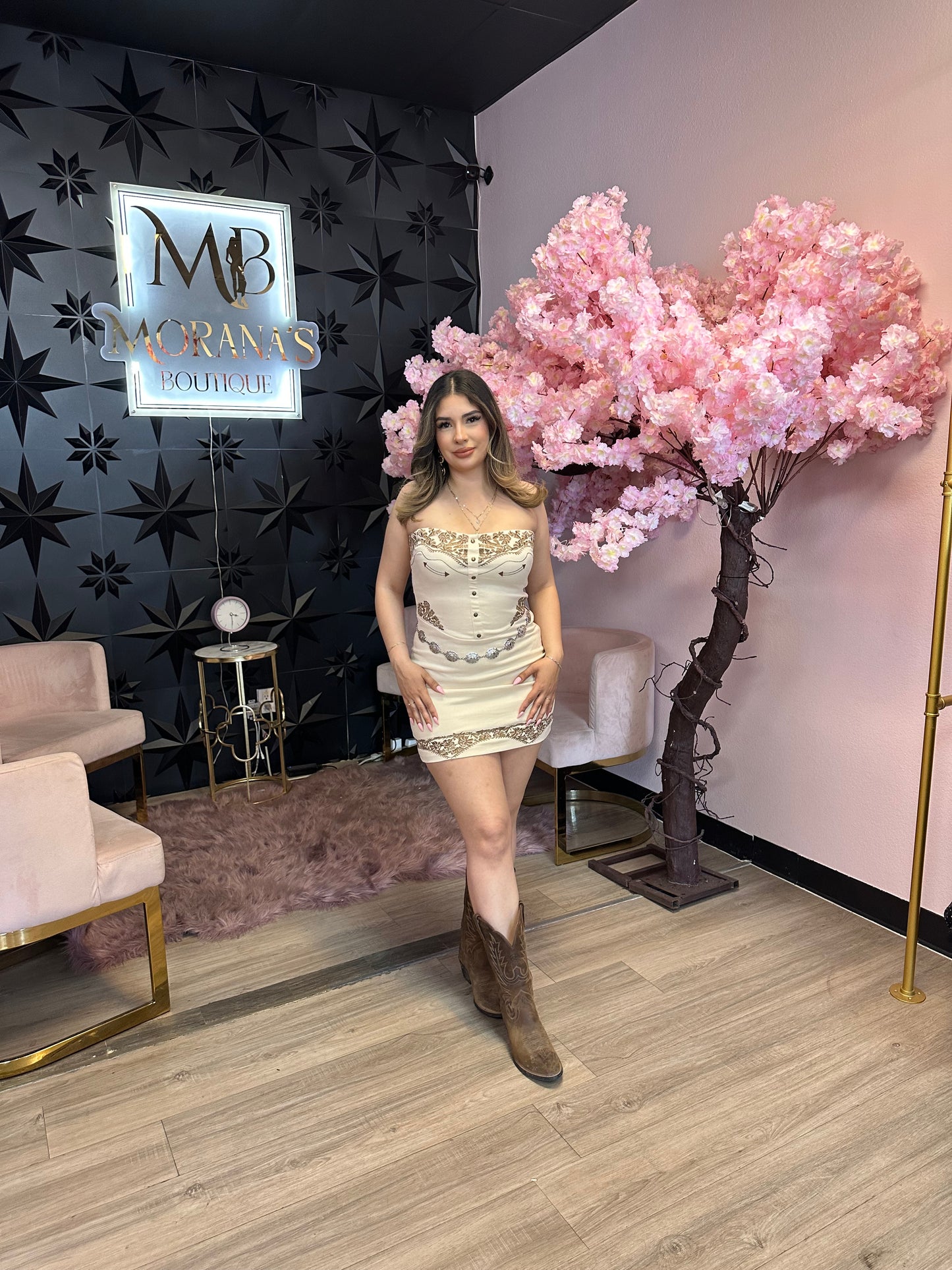 Luna Western Mini Dress