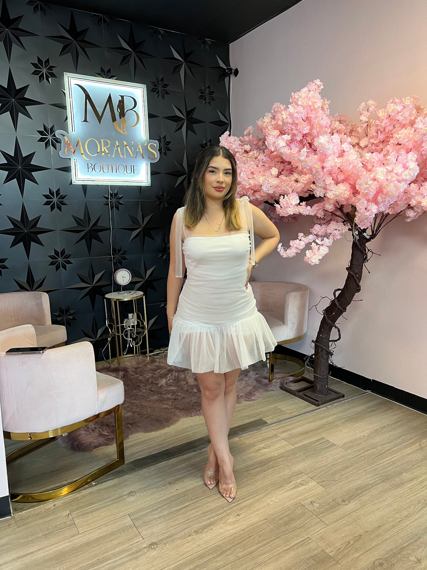 Kenia Ruched Mini Dress