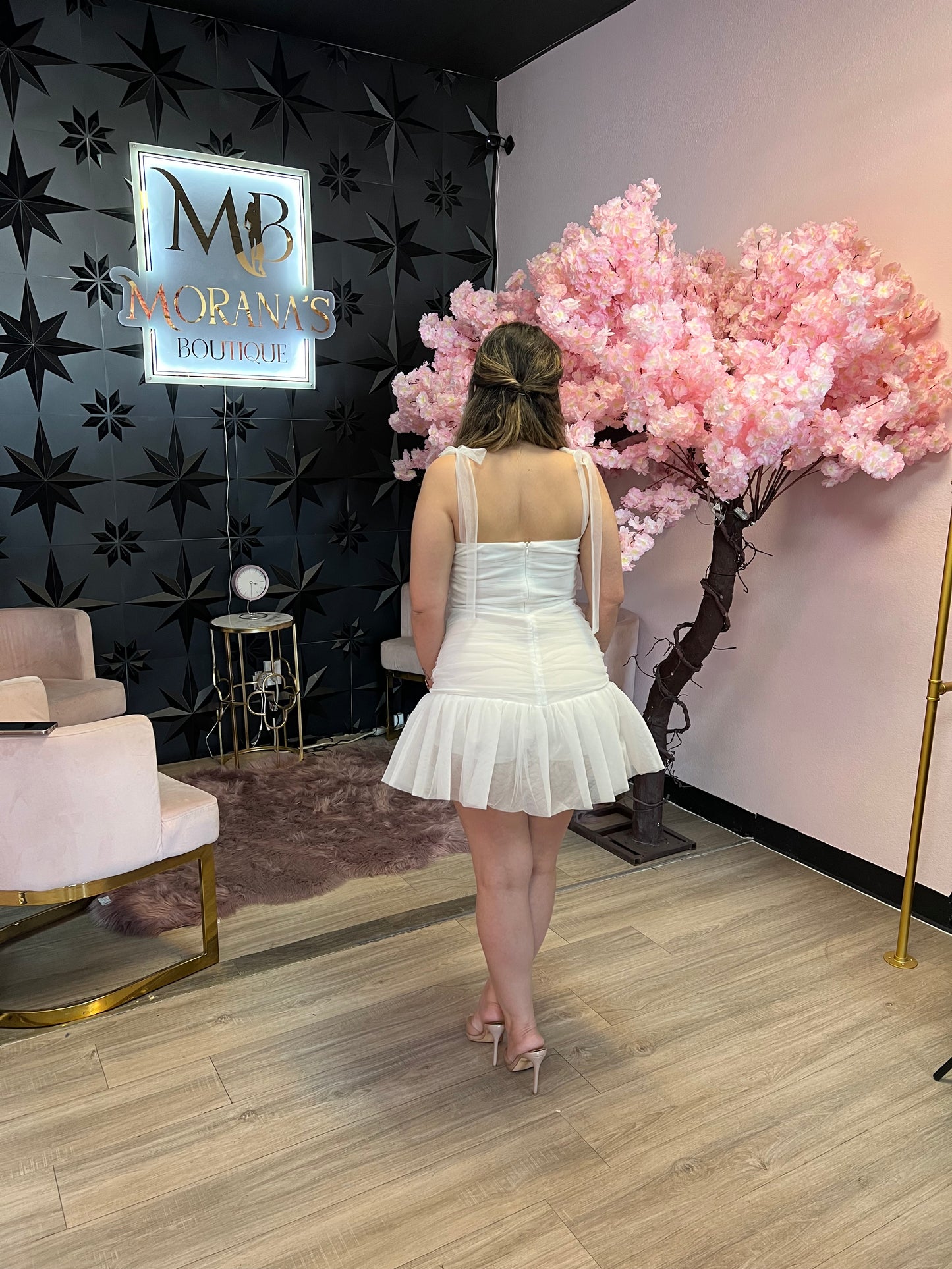 Kenia Ruched Mini Dress