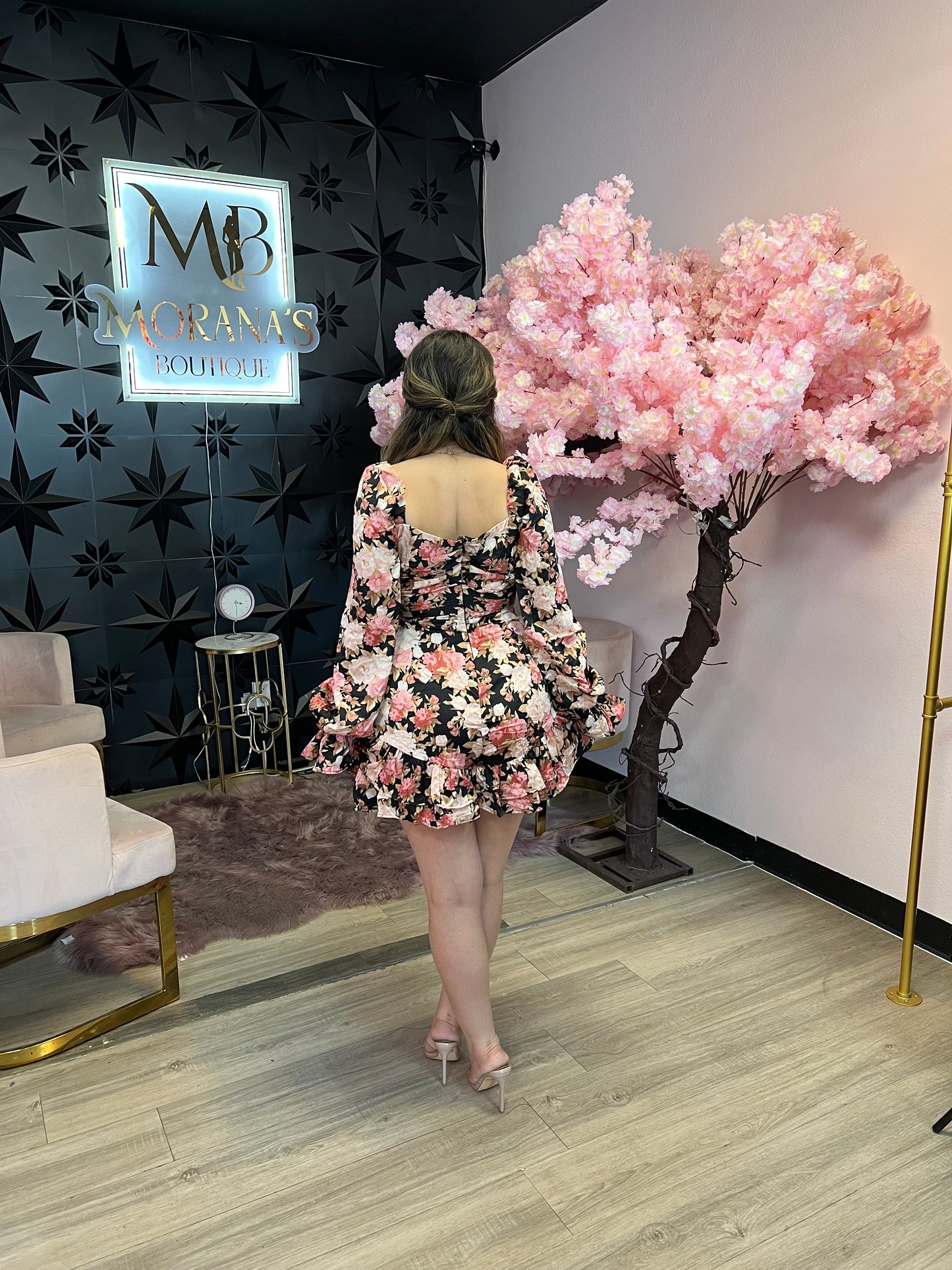 Rubi Floral Ruffle Lace Romper