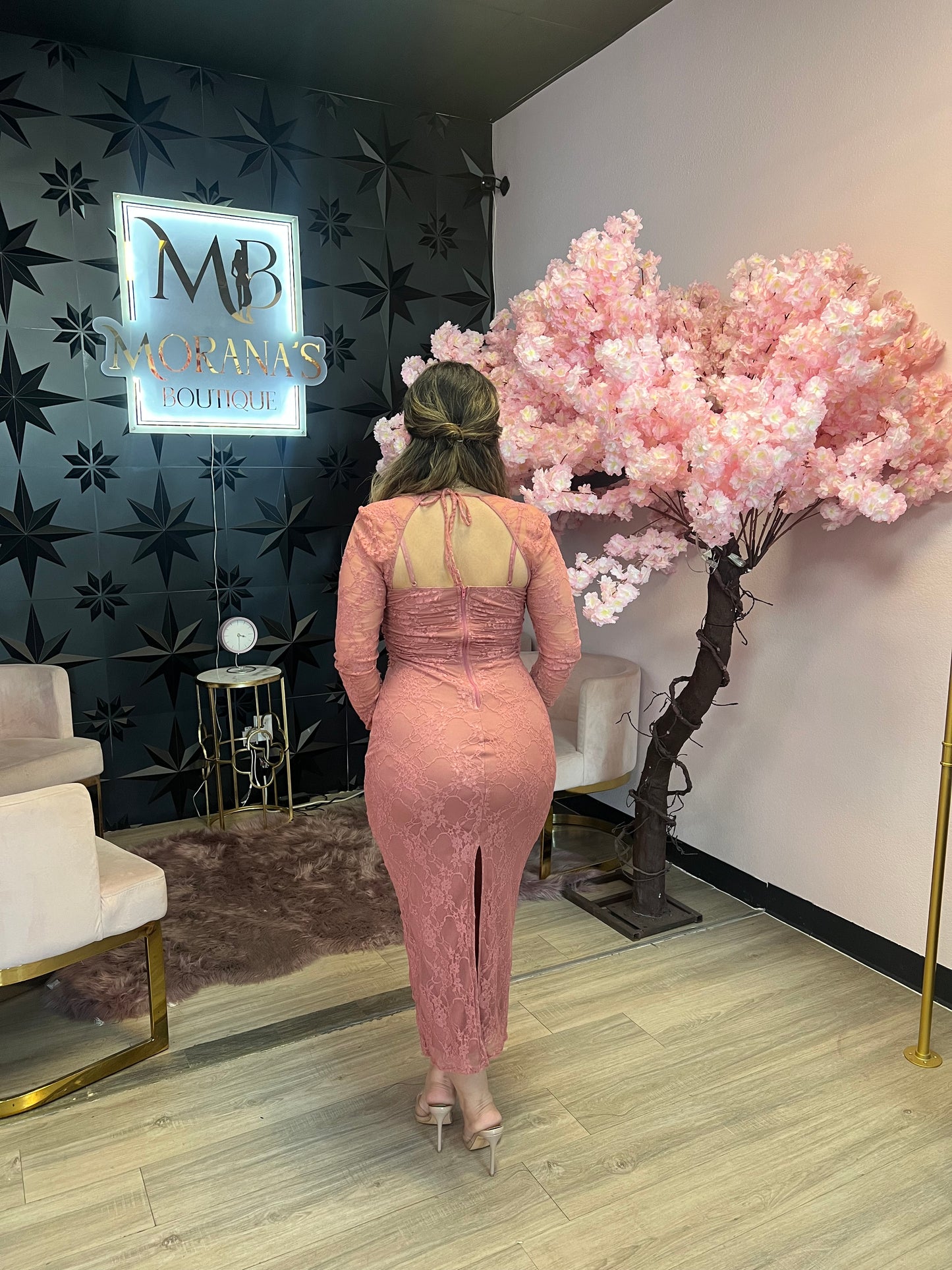 Lucy Midi Lace Dress