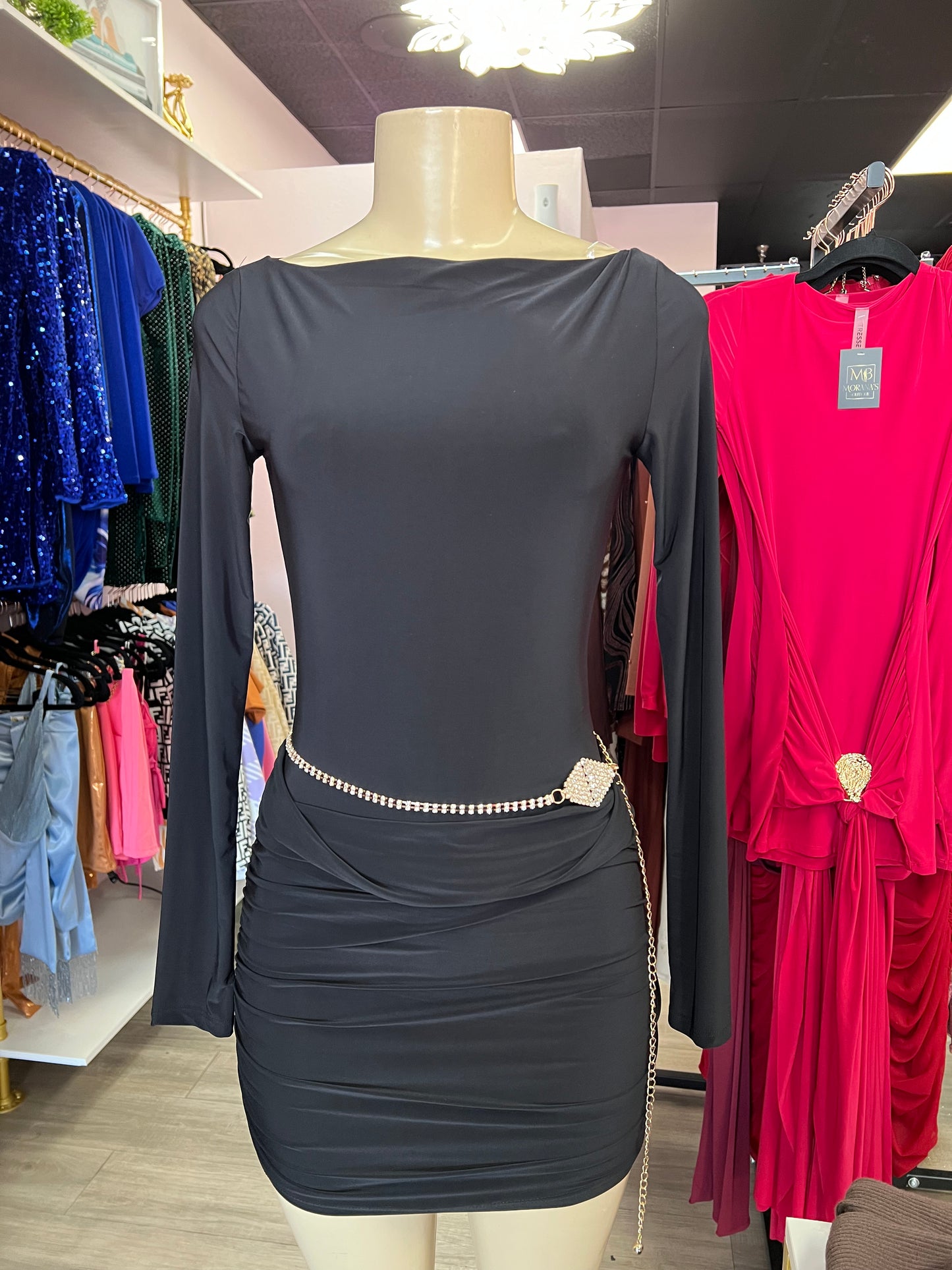 Emery Ruched Mini Dress