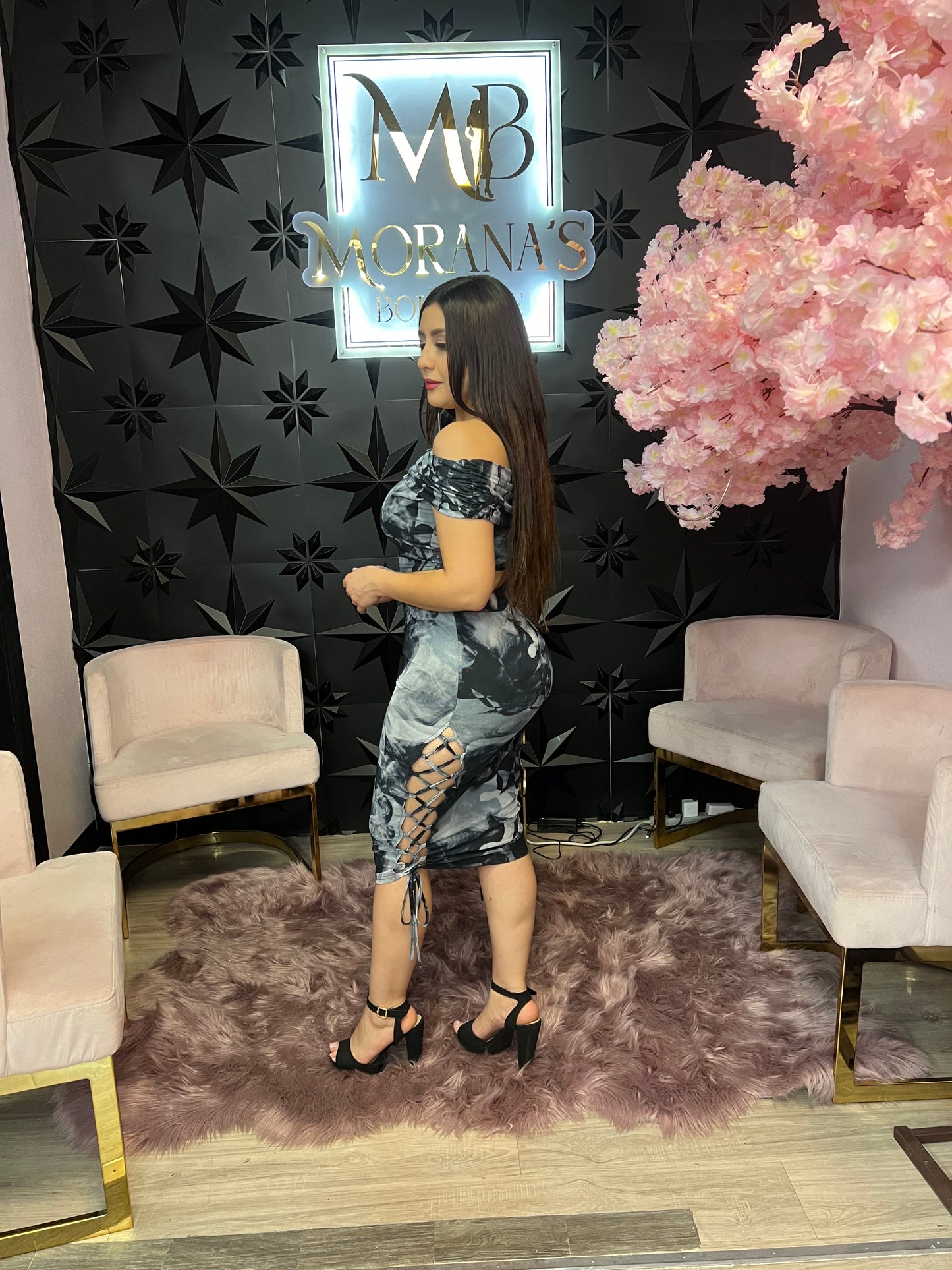 Roxy Crop Top & Midi Skirt Set