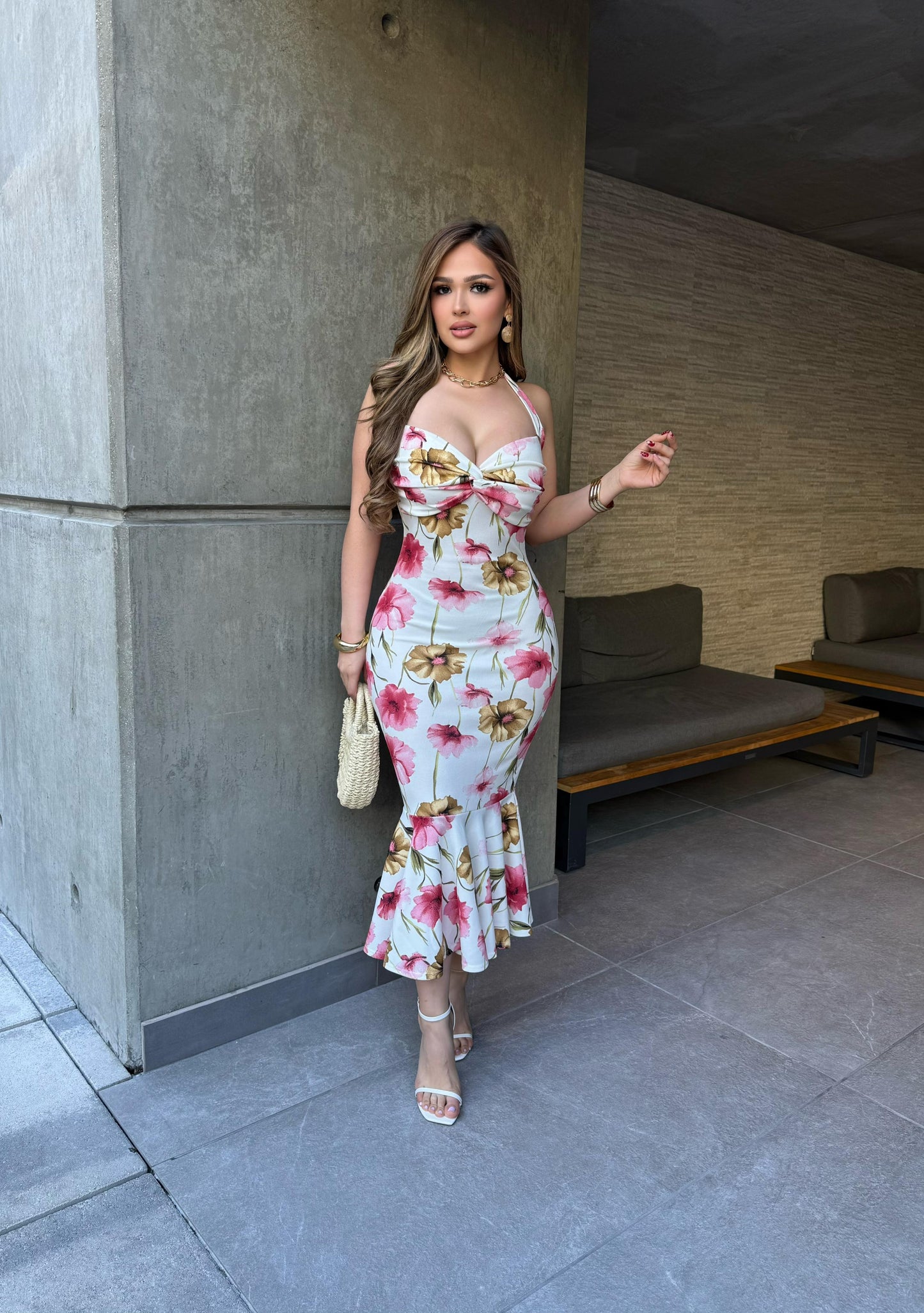 Blooming Grace Midi Dress
