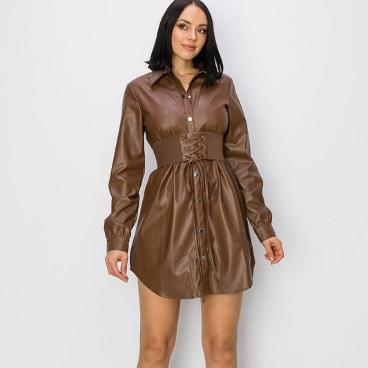 Brys Leather Dress