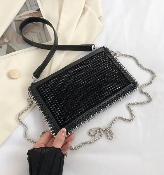 GLITTER BLACK PURSE