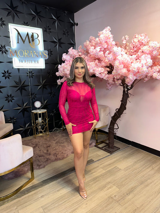 Jenn Rhinestone Mini Dress