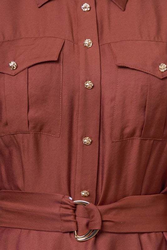 Maeva Collar Midi Dress