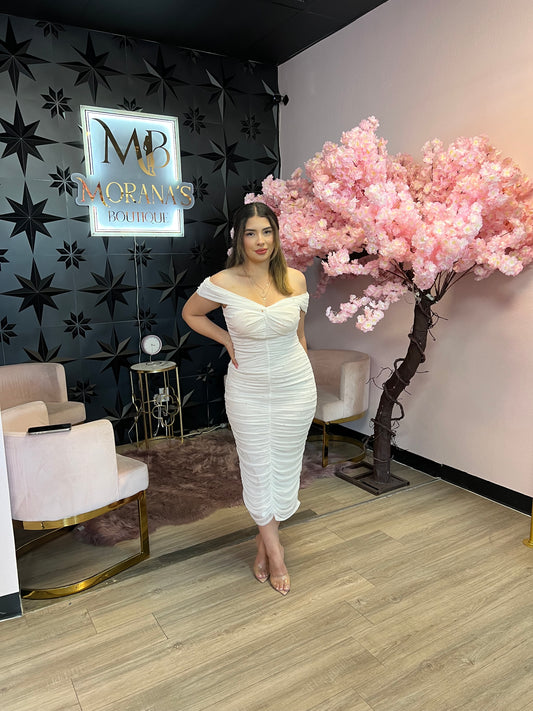 Aura Pearl Midi Dress