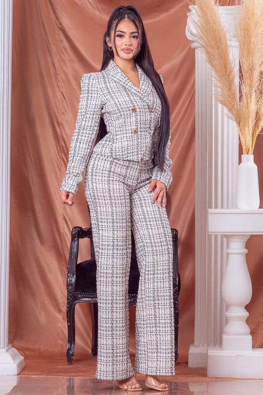 Elegant Blazer Pant Set