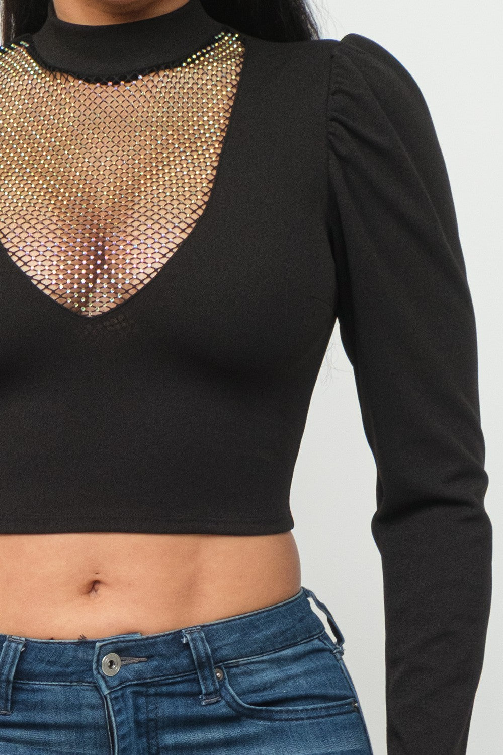 Gia Fishnet Top