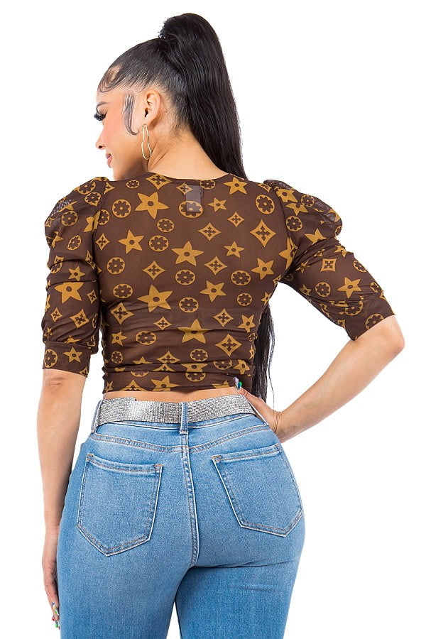 Andrea Semi Crop Blouse