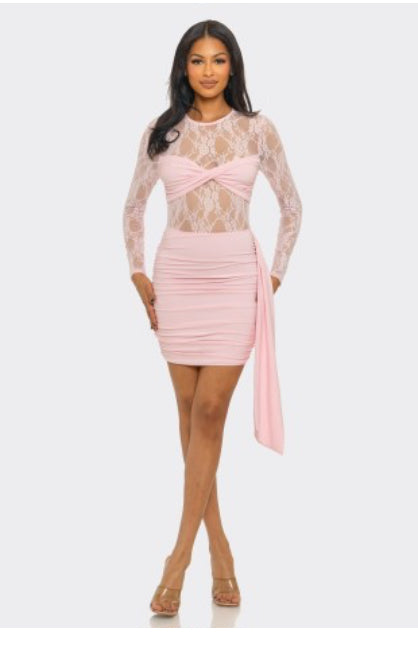 Rosie Lace Mini Dress