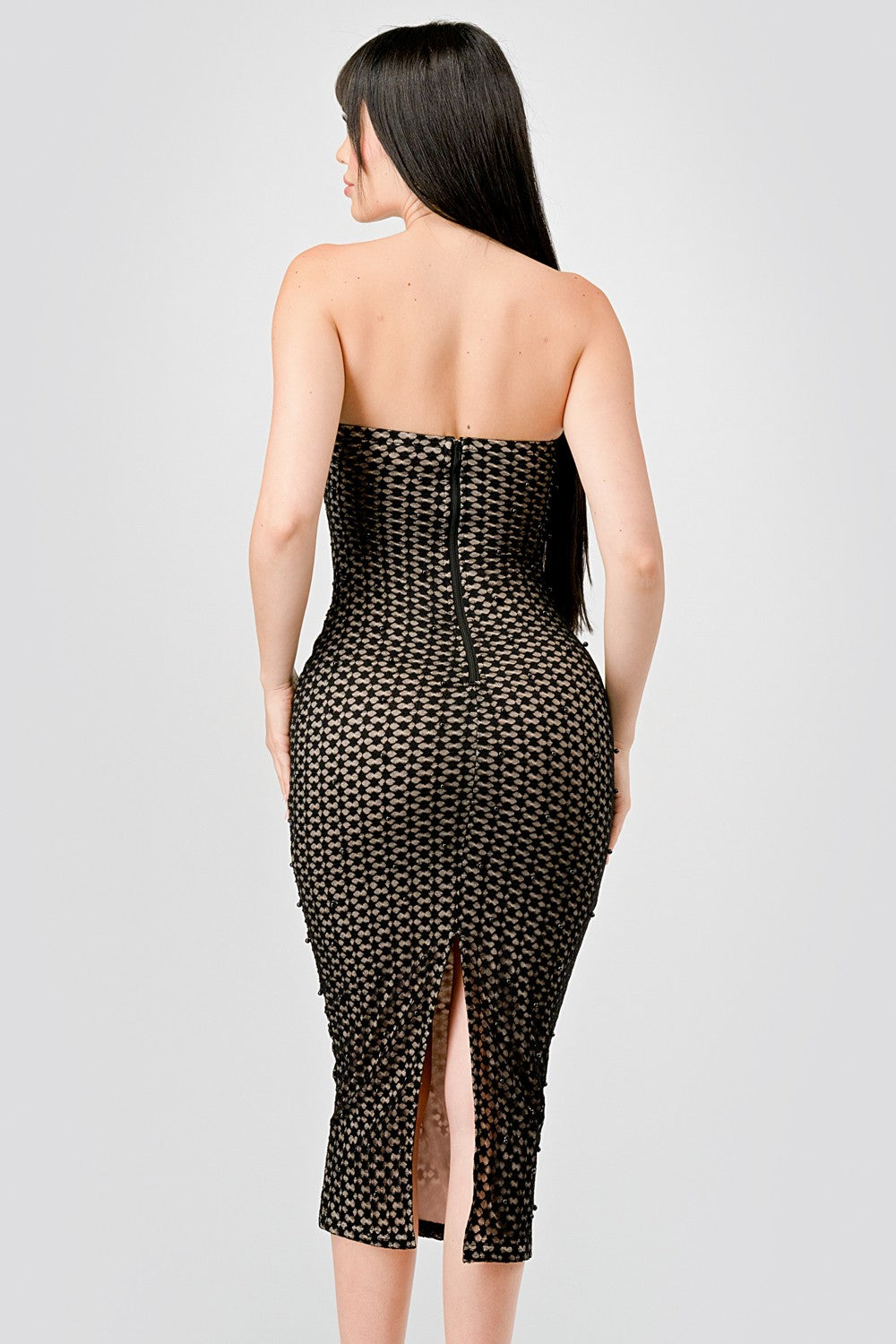 Eli Luxe Pearl Midi Dress