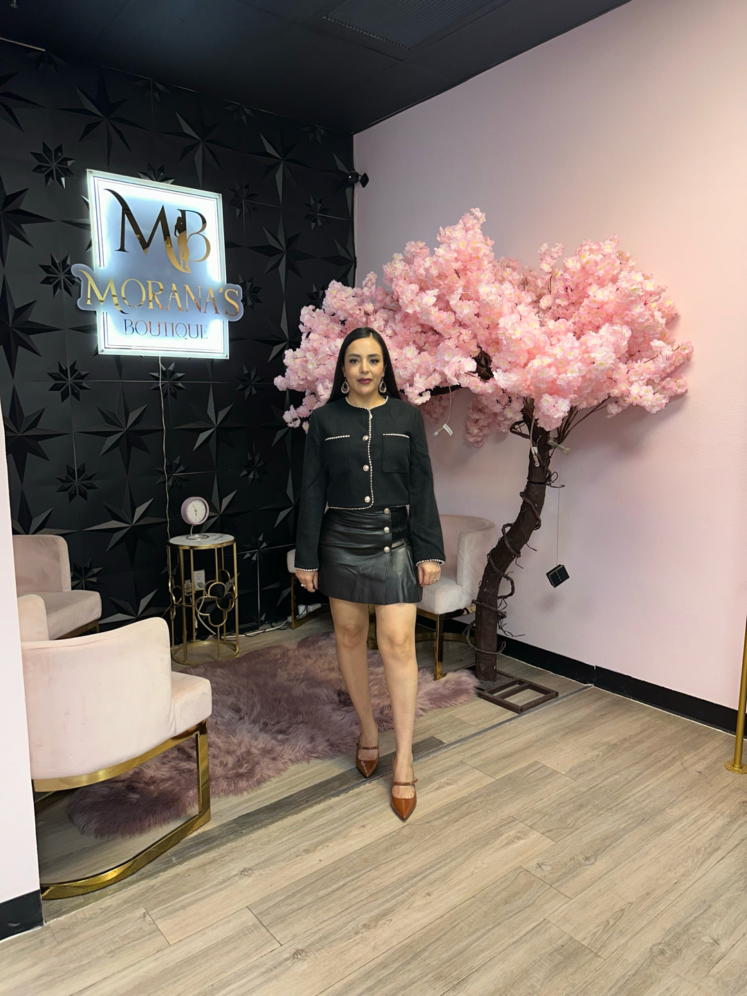 Orianna Leather Skirt